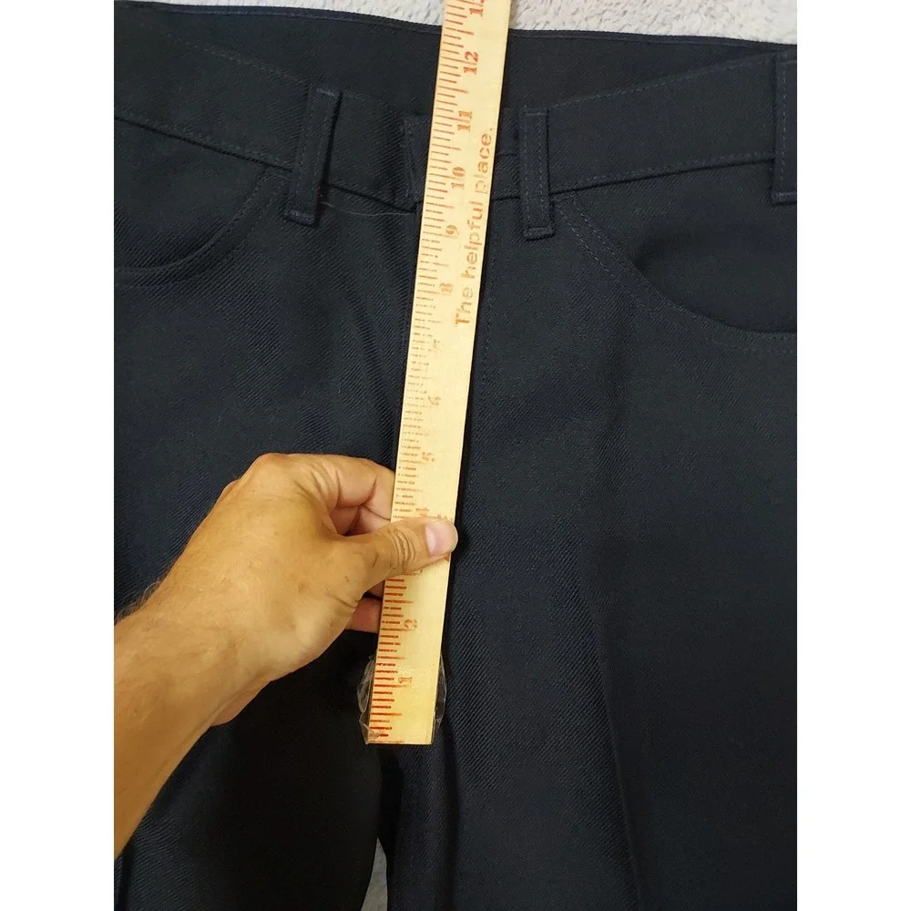 Vintage Levis Pants Men 31x32 Sta Prest Gold Tab Twill Black Polyester Straight